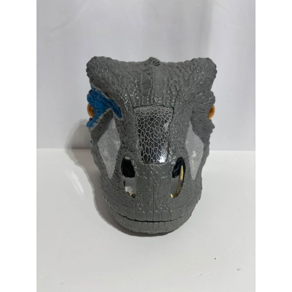 Mattel Jurassic World Mask Kids OS Grey Chomp N Roar Blue Raptor FMB74 2017